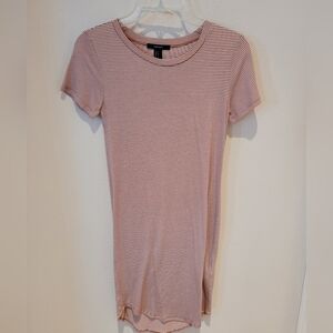 Forever 21 Pink and White Striped Dress